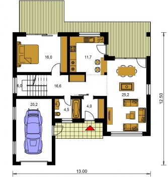 Grundriss des Erdgeschosses - TREND 291